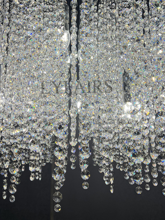 Luxury Floating Crystal Cluster Chandelier for Dining Room/Bar/Kitchen Island