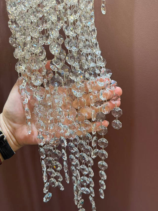 Luxury Floating Crystal Cluster Chandelier for Dining Room/Bar/Kitchen Island