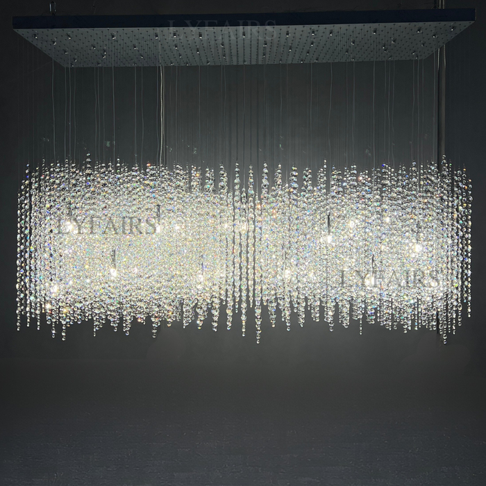 Luxury Floating Crystal Cluster Chandelier for Dining Room/Bar/Kitchen Island