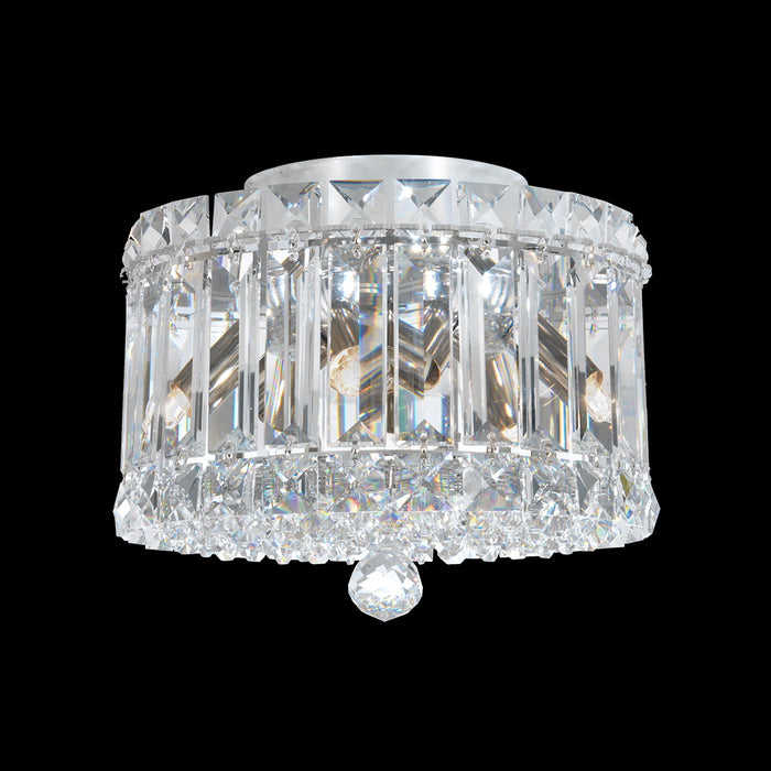 Luxury Flush Mounted Round Crystal Chandelier