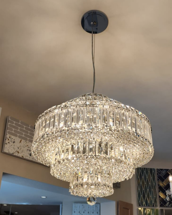 Luxury Round 5-tier Crystal Chandelier