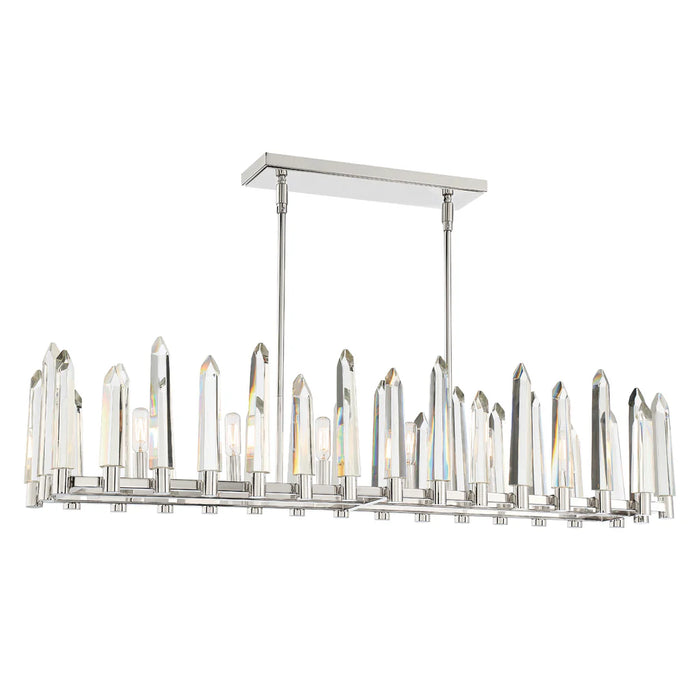 Luxury Round/Rectangular Hand-cut Crystal Chandelier for Low Ceiling