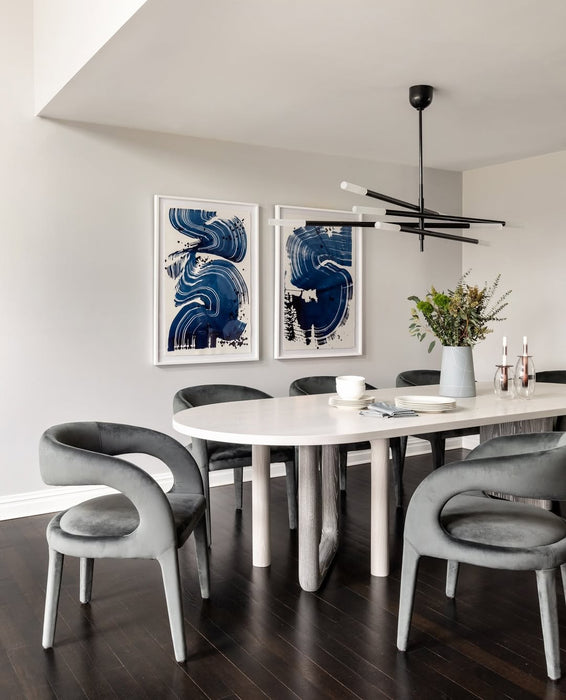 Minimalist 8/10 Light Articulating Chandelier in Brass/Polished Chrome/Bronze Finish