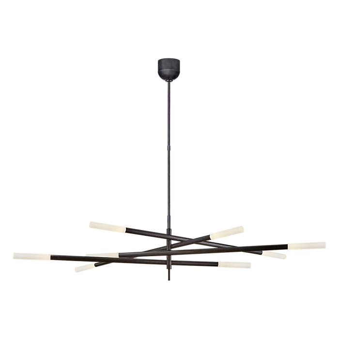 Minimalist 8/10 Light Articulating Chandelier in Brass/Polished Chrome/Bronze Finish