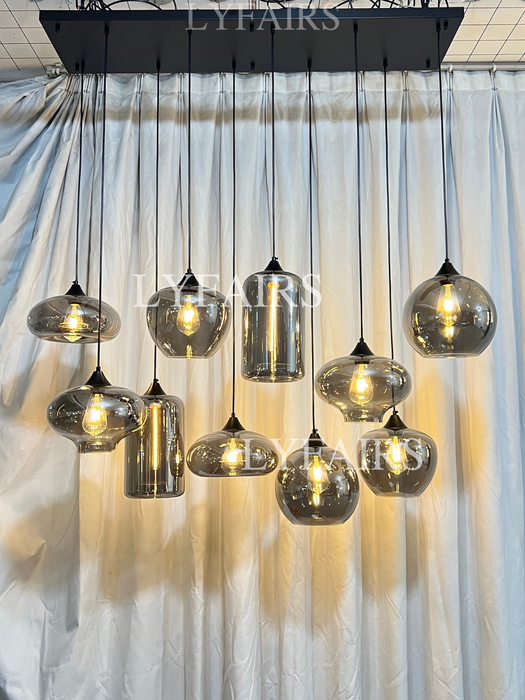 Lampada moderna in vetro, modelli di design, lampadario scandinavo per caffè/sala da pranzo/bar/tavolo