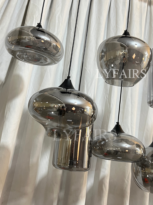 Lampada moderna in vetro, modelli di design, lampadario scandinavo per caffè/sala da pranzo/bar/tavolo