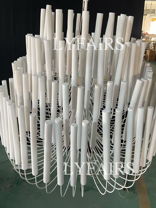 Modern Art Design 5/6-Light Modern Branch Modeling Chandelier in White/Black