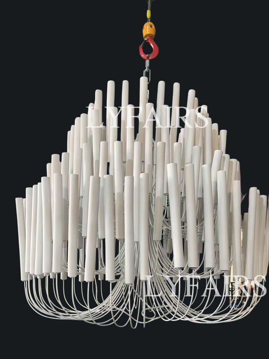 Modern Art Design 5/6-Light Modern Branch Modeling Chandelier in White/Black