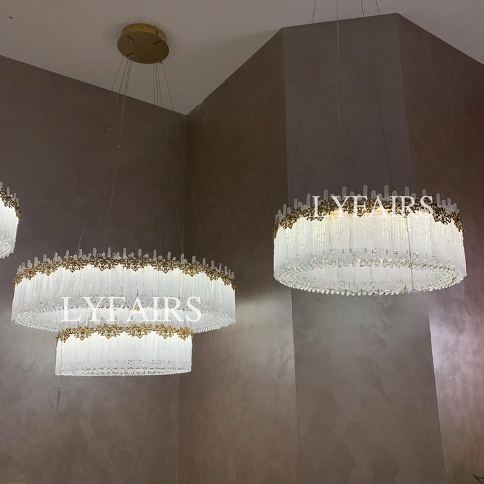 Modern Art Design Melting Ice Glass Chandelier for Living/Dining Room/Bedroom/Staircase/Foyer