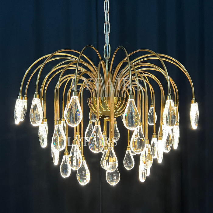 Modern Fortune Tree Crystal Chandelier for Low-ceiling