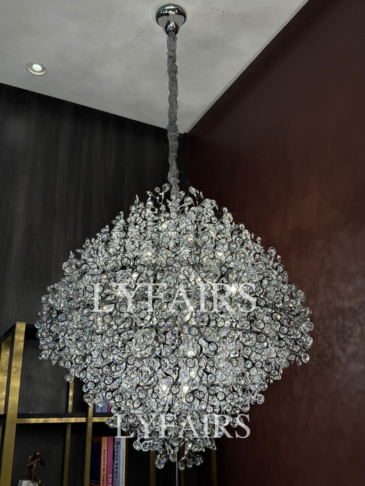 Modern Gyroscopic Chrome Pendant Light Fixtures for Dining Room/Living Room