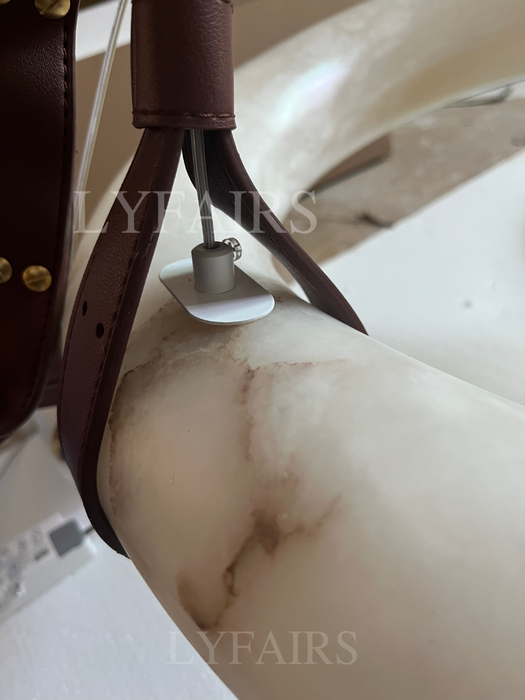 Modern Infinity Alabaster Pendant Lamp for Low-ceiling