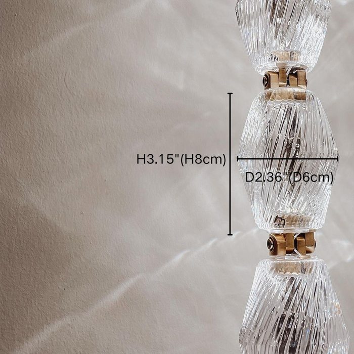 Modern Luxury Necklace Glass Wall Sconce