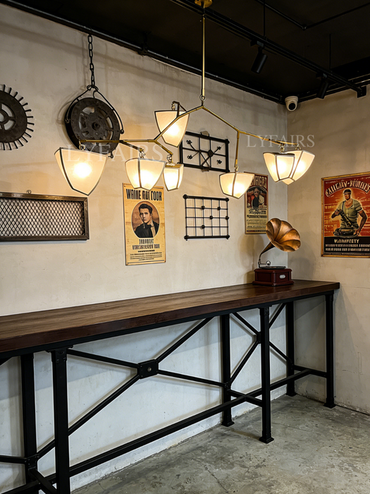 Modern Silk-Textured Frosted Acrylic Branch Chandelier