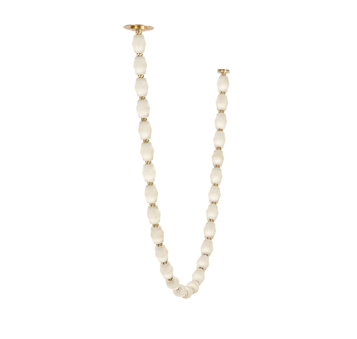 Modern Alabaster Necklace Chandelier
