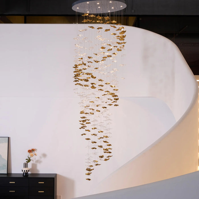Modern Floating Starfish Glass Chandelier for High Ceiling /Hotel/Restaurant