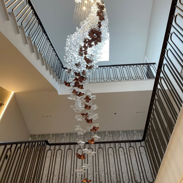 Modern Floating Starfish Glass Chandelier for High Ceiling /Hotel/Restaurant