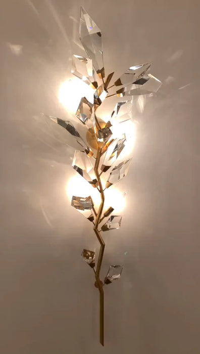 Modern Handcrafted Crystal Wall Lamp