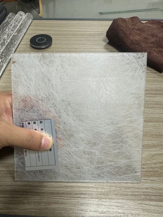 Modern Silk-Textured Frosted Acrylic Branch Chandelier