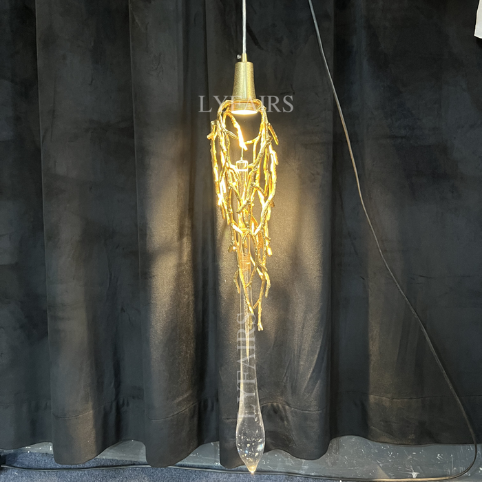 Single Branching Teardrop Pendant