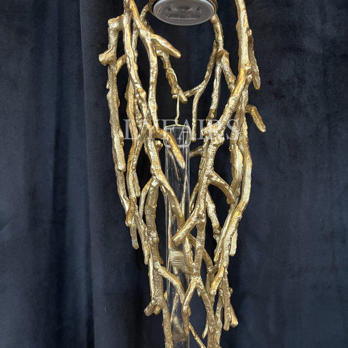 Single Branching Teardrop Pendant