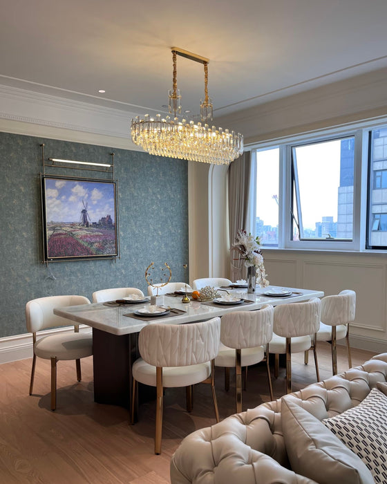 Lámpara de lujo moderna para sala de estar, lámpara de techo para comedor, estilo conciso, accesorio para dormitorio