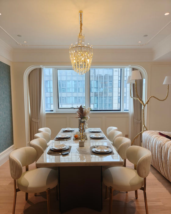 Lámpara de lujo moderna para sala de estar, lámpara de techo para comedor, estilo conciso, accesorio para dormitorio