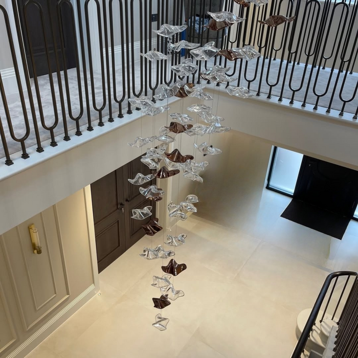 Modern Floating Starfish Glass Chandelier for High Ceiling /Hotel/Restaurant