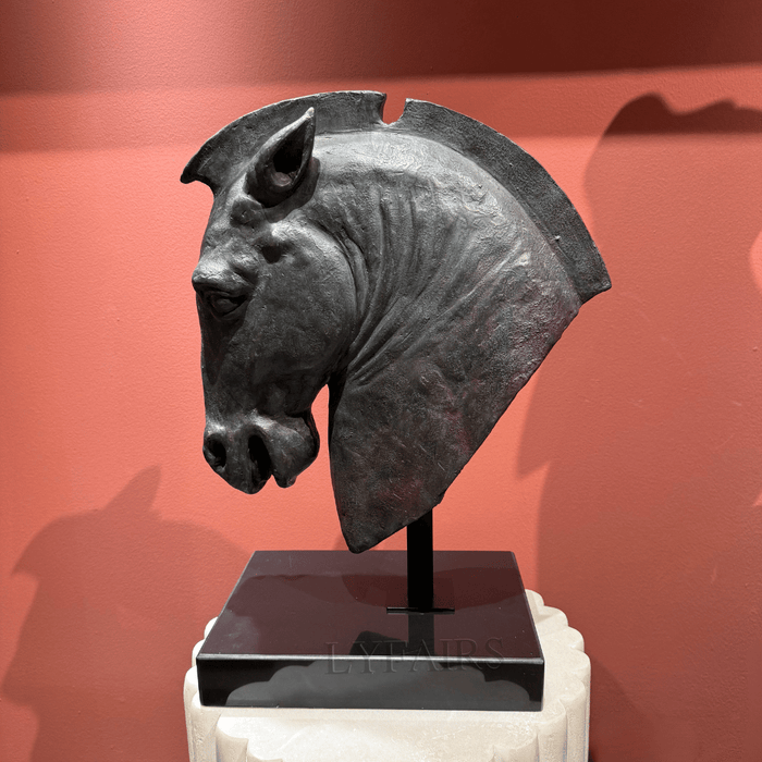 Greco-Roman Style Horse Head Fragment Statue