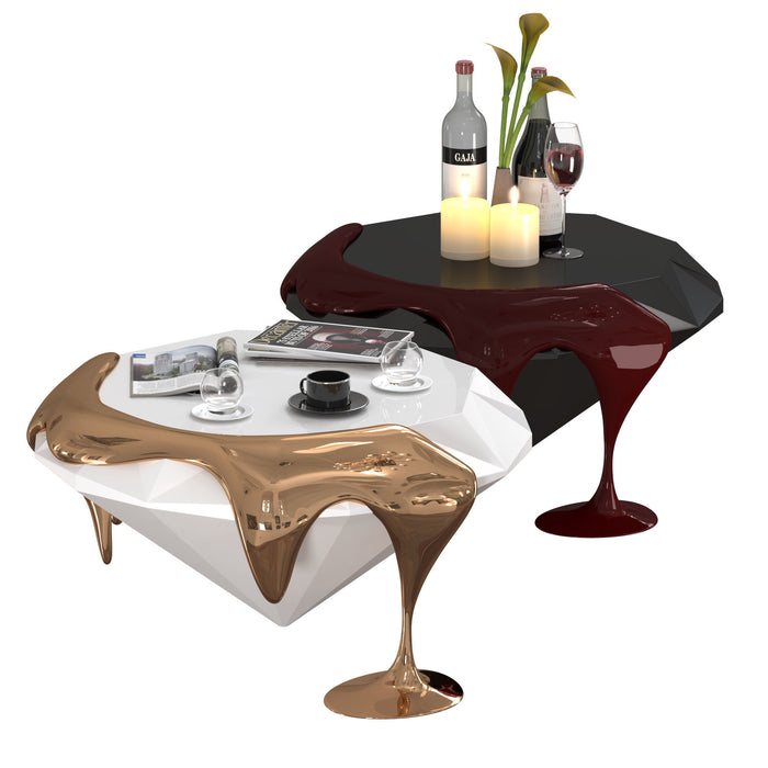 Modern Style Diamond Shape Coffee Table With Color Customized