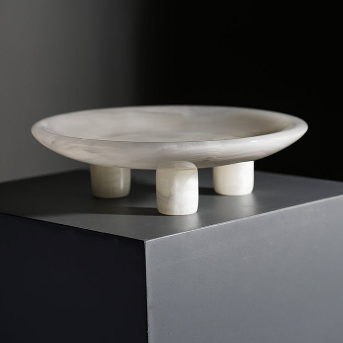 White Jade Platter Table Decor