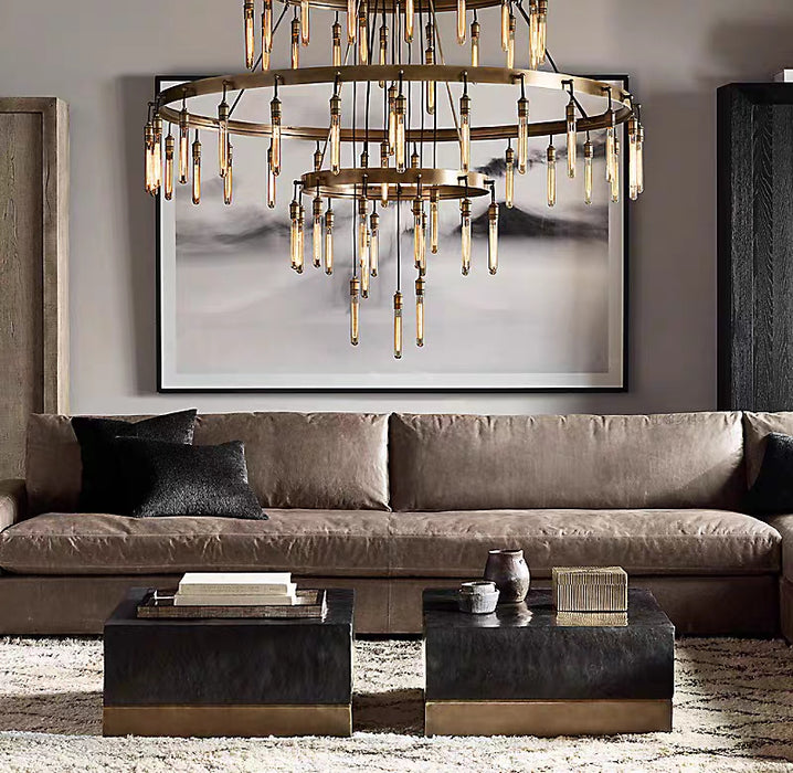 Retro-Inspired Metal Pendant Light Chandelier for Living Room/Bedroom/Staircase/Villa