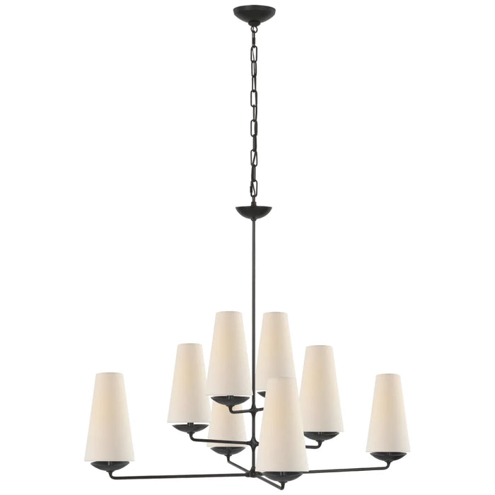 Lampadario verticale/applique in colore bronzo/nero/bianco