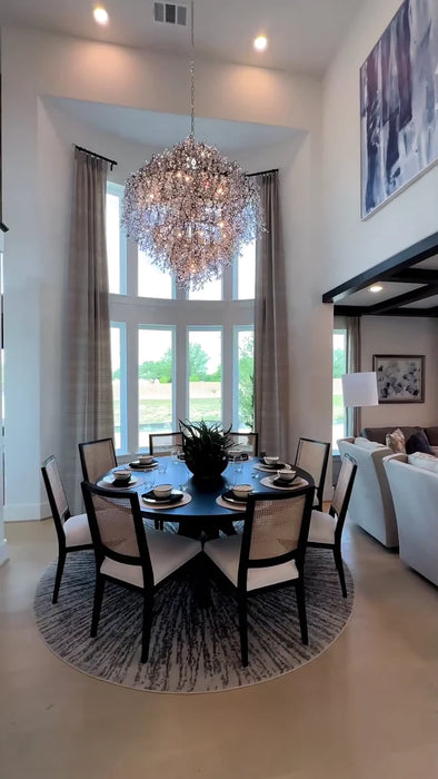 Modern 10/13/21-Light Gyroscopic Chrome Pendant Light Fixtures for Dining Room/Living Room