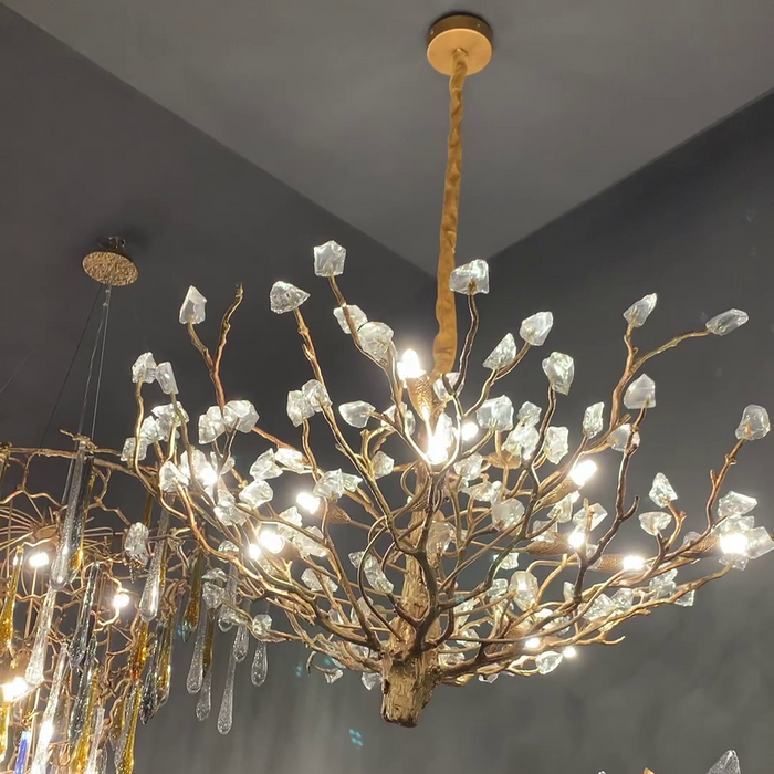 Creative Design Gemstone Branch Chandelier for Living Room/Bedroom