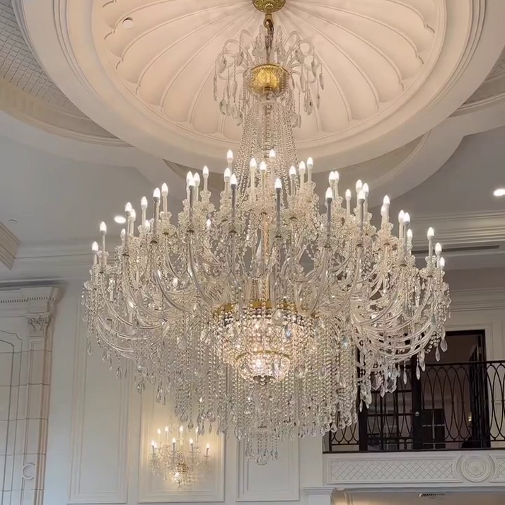 Extra Large Classic Traditional Crystal Chandelier 60/72/90 Lights for ...