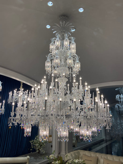 baccarat crystal chandelier bright