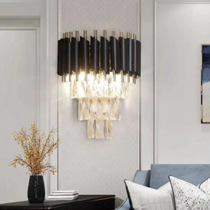 Modern Crystal Wall Light For Living Room/Bedroom D8.2"*H13.8"