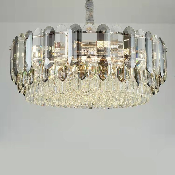 Candelabros majestuosos para sala de estar, luz de techo de cristal K9 de lujo para pasillo/comedor