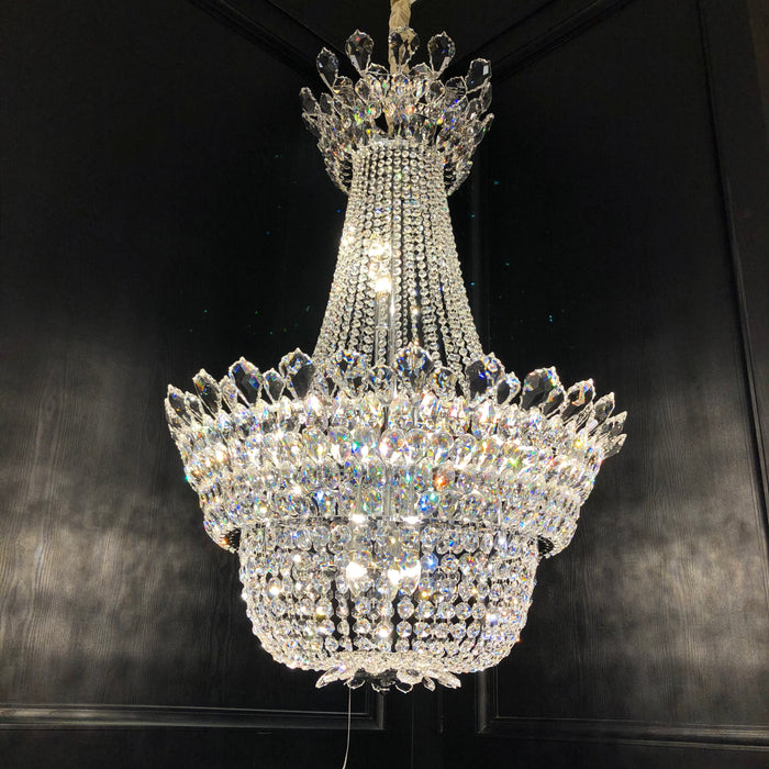 Lámpara colgante de cristal Empire para vestíbulo/entrada