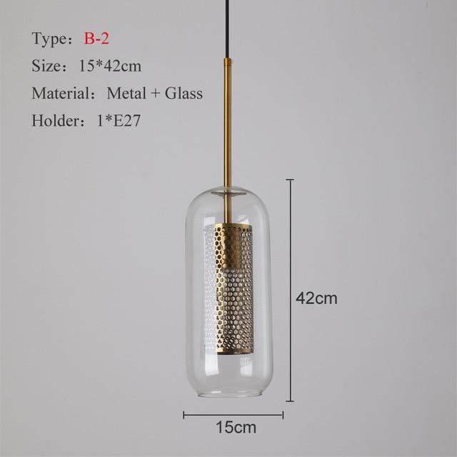 Lámpara de techo colgante colgante de cristal con 3 luces transparentes para comedor 