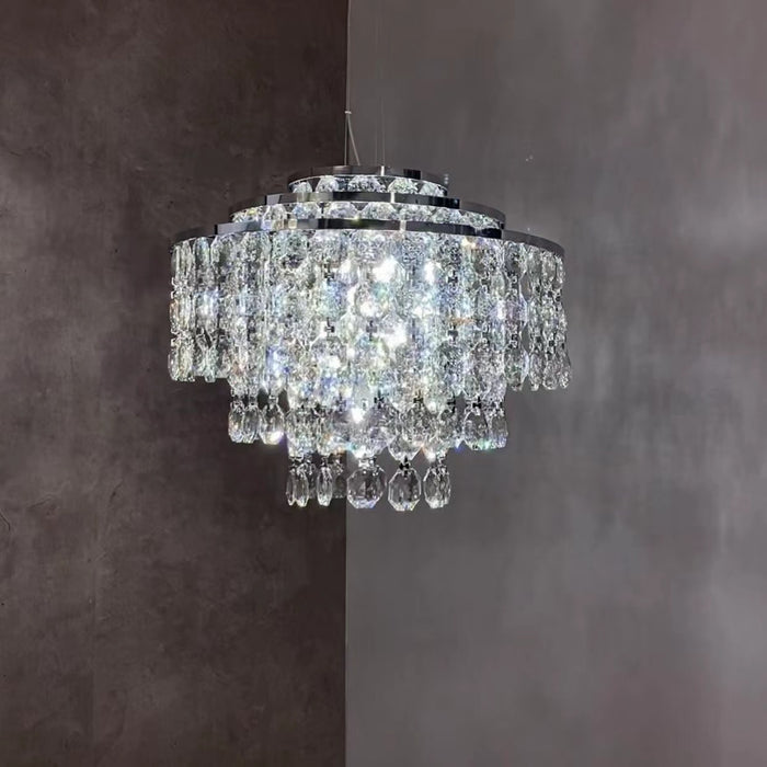 Modern Round Crystal Chandelier For Living Room/ Bedroom