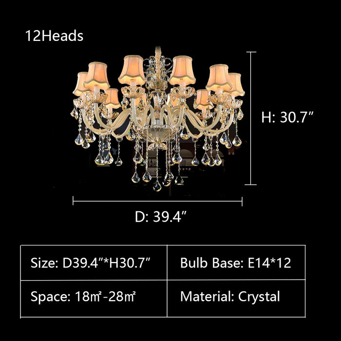 D39.4"*H30.7" chandelier,chandeliers,extra large,large,oversize,big,huge,foyer,duplex hall,two-story foyer,loft,candle,branch,raindrop,pendent,crystal,metal