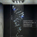 extra length staircase high ceiling crystal chandelier lovely shiny light fixture tiktok popular 