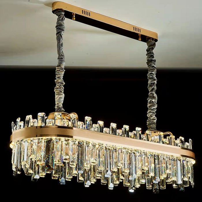 Nueva colección de candelabros de cristal para sala de estar, pasillo, lámpara de techo moderna para comedor/dormitorio