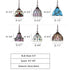 D6.7"*H5.5" tiffany,chandelier,chandeliers,pendant,colorful glass,vintage style,vintage,dining table,bedside,metal,hung light,night lighting