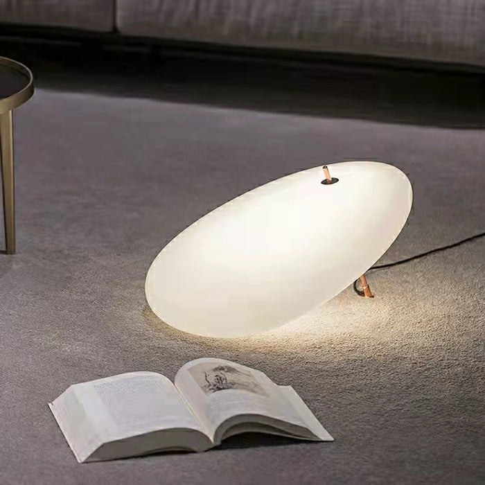 El minimalismo llevó la lámpara ovalada creativa de la luz de la noche para la sala de estar 