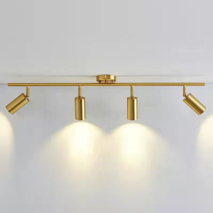 Bronze 4 Lights Minimalism Chandelier Shoot The Light For Living Room Or Dining Room