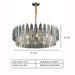 Modern Minimalist Art Designer Light Luxury Round Crystal Chandelier for Dining/ Living Room,round, detail