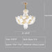 D20.9" chandelier,chandeliers,flower,branch,crystal,pendant,glass,iron,ceiling,living room,bedroom,foyer,hallway,checkroom